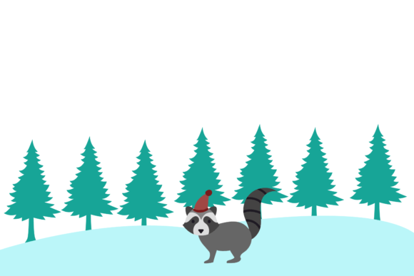 Animal and Snow White and Blue Graphics
