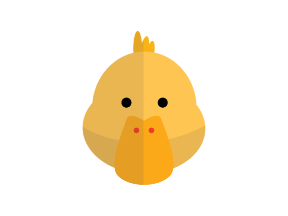 Animal Face Duck Head Illustration: Graphics & Illustrations for Whimsical Branding