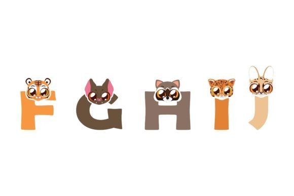 Animal Fonts Word: Playful Illustrations for Local Branding