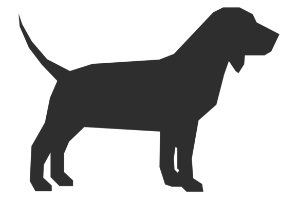 Beagle Black Silhouette: Animal Icon Graphics & Illustrations