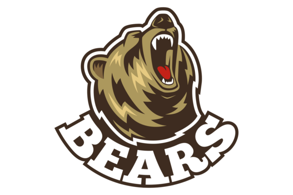 Bears Logo. Powerful Animal Head Color B