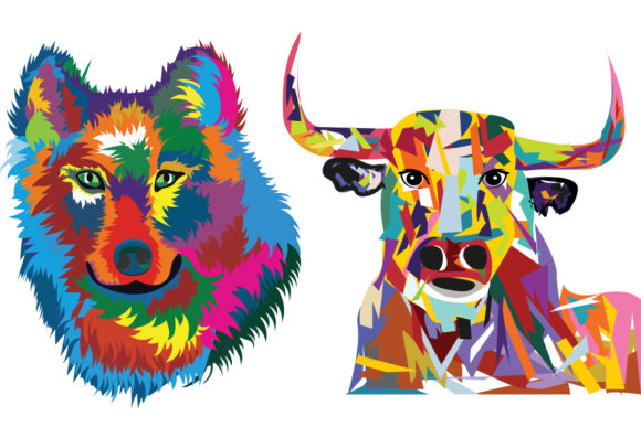 Color Dripping Animal: Bold Graphics & Illustrations for Expressive Branding