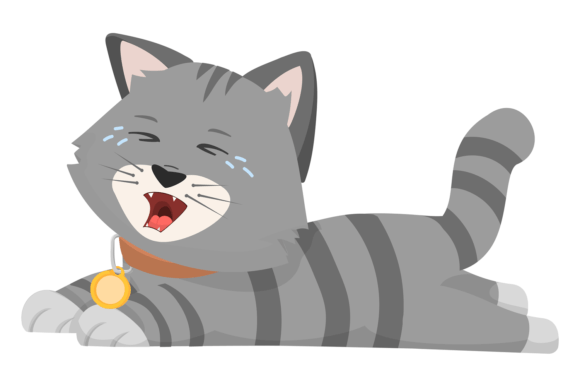 Crying Gray Cat Graphics: Editorial Illustrations That Connect