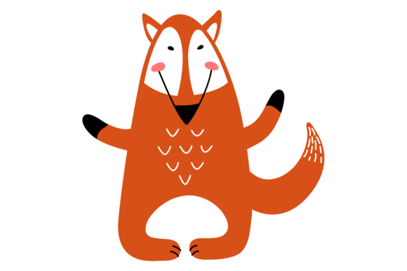 Cute Fox Graphics: Scandinavian Illustrations