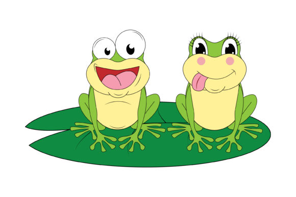 Cute Frog Animal Cartoon: Friendly Graphics & Illustrations