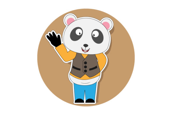 Cute Panda Animal Cartoon: Friendly Illustrations & Versatile Graphics