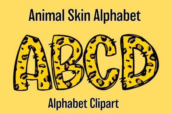 Cute Safari Animal Alphabet Doodle 4: Graphics & Illustrations