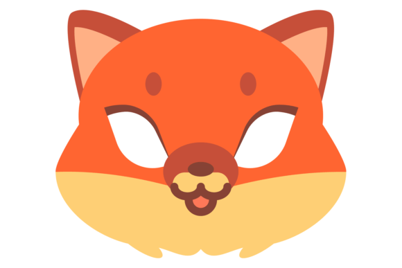 Fox Mask Graphics: Asian Mascot Illustrations