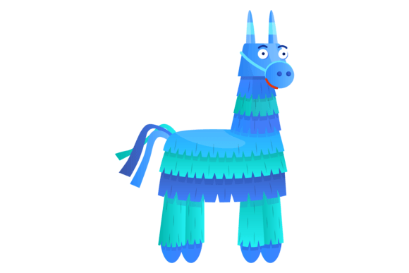 Funny Pinata Animal. Stick Hit Party Toy