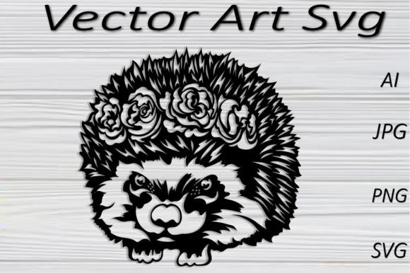 Hedgehog SVG PNG JPG AI Vector Animal
