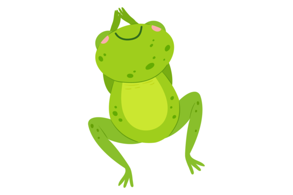 Jumping Frog Graphics: Cheerful Illustrations for Playful Brands