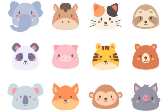 Kawaii Cute Animal Icons