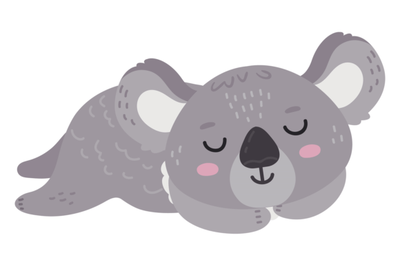 Koala Sleeping Graphics: Cute Animal Illustrations