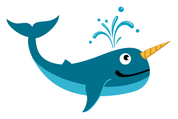 Narhwal Smiling Graphics: Playful Ocean Illustrations