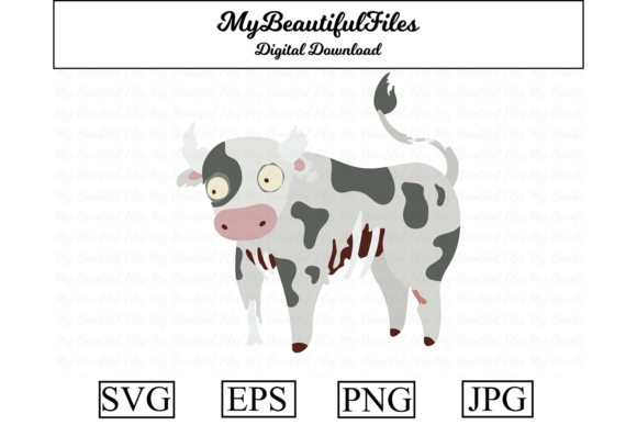 Zombie Animal - Cow Graphics & Illustrations