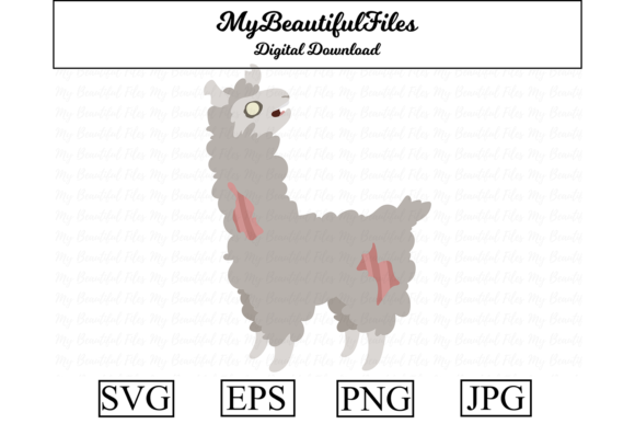 Zombie Animal - Llama: Bold Illustrations for Local Branding